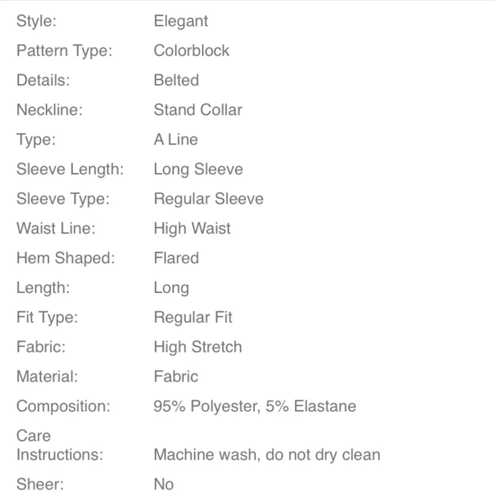 Colorblock Belted Dress - Picture 6 of 10